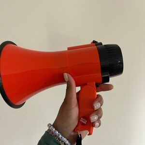 Orange and Black Megaphone